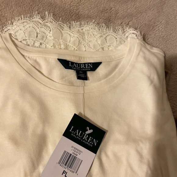 Lauren By Ralph Lauren Petite Long Sleeves With Lace - Picture 3 of 13